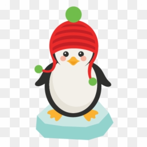 Winter Christmas Penguin Svg Scrapbook Cut File Cute - Clipart Penguin ...
