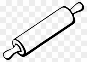 Black Clipart Rolling Pin - Black Clipart Rolling Pin - Free ...