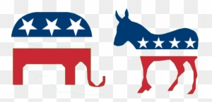 Political Communication - Republican And Democratic Symbols