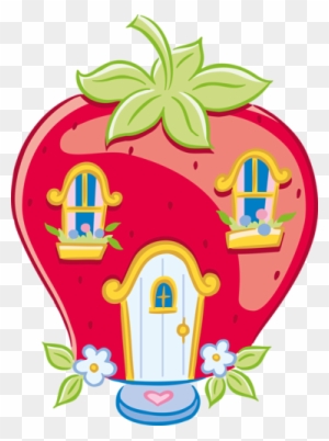 Original Strawberry Shortcake Coloring Page - Strawberry Shortcake Cartoon  House - Free Transparent PNG Clipart Images Download