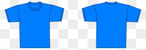 Bluet Shirt Template Hi Clipart - Blue T Shirt Template