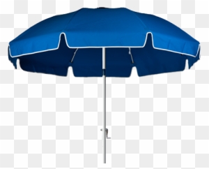 Aluminum Pole With Fiberglass Ribs, Crank Lift, With - Blue Beach Umbrella Png