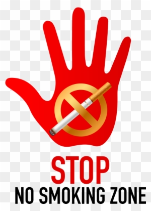 Stop No Smoking Zone Symbol - Signs Of Stop Smoking