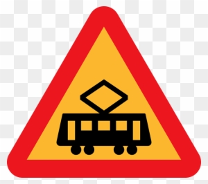 Roadsigns Sign, Signs, Transportation, Tram, Warning, - Fence Road Sign