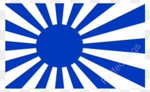 Japanese Imperial Navy Blue Flag - Flag: Naval Ensign Of Japan