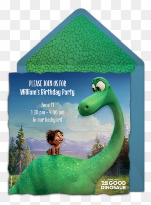 Free Good Dinosaur Invitation Adorable Good Dinosaur - Good Dinosaur Birthday Invite
