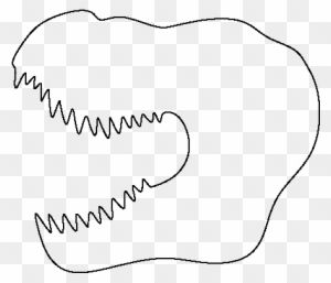 t rex head pattern t rex head template free transparent png