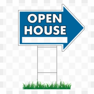 17" X 23" Open House Directional Arrow Signs - Coldwell Banker Open House Signs