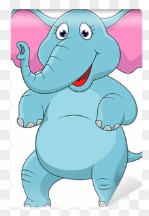 Happy Elephant, Safari, Elephants - Cartoon Elephant Mouth Open - Free