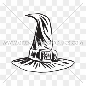 Witch Hat Production Ready Artwork For T Shirt Printing - Printed T-shirt