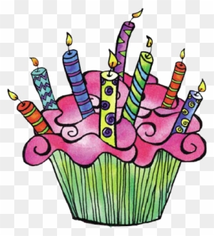 Explore Cupcake Clipart, Cupcake Art, And More - Happy Birthday Cupcake Clipart