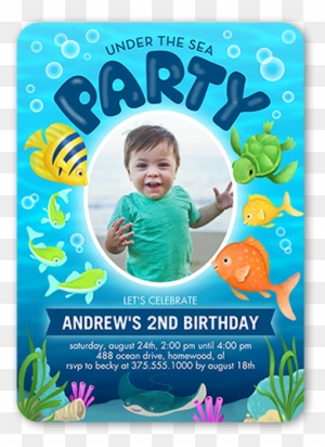 Nautical Birthday Invitations Shutterfly - 2nd Birthday Invitation Card For Boy