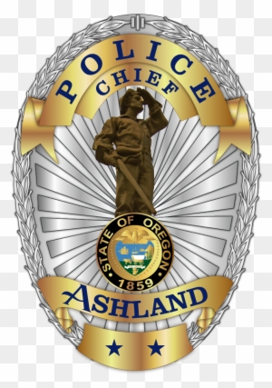 The Two Stars On The Bottom Of The Badge Represent - Ashland Oregon Police Badge