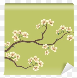 Flowered Sakura, Japanese Cherry Tree Wall Mural • - Cherry Blossom