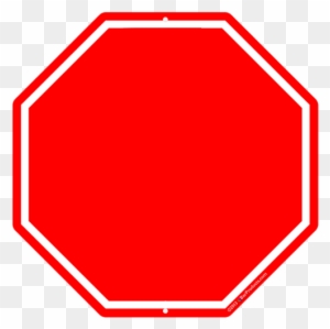 Don&quit Clip Art - Blank Stop Sign