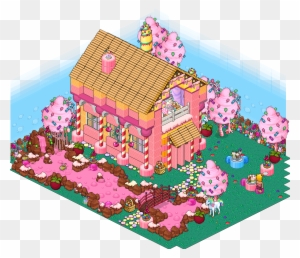 Cartoon Candy House Png And Psd - Habbo Candy Room