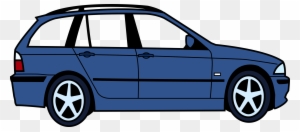 Bmw Touring Png Clipart - Cartoon Car Side View
