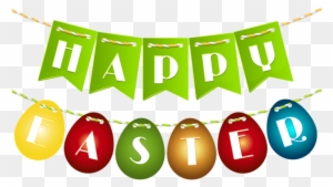 Happy Easter Egg Streamer Png Clip Art Image - Happy Easter Eggs Clip Art
