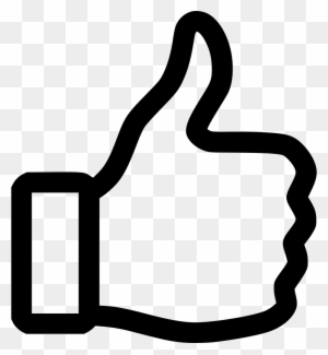 Thumbs Up Comments - Thumbs Up Line Icon - Free Transparent PNG Clipart ...