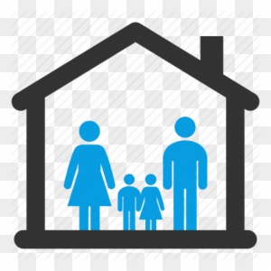 House With Family Icon - Free Transparent PNG Clipart Images Download