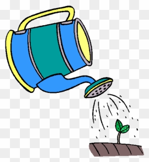 Cartoon Watering Can - Plants Need Water To Grow