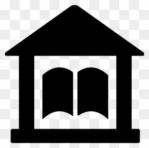 Library Clipart Art - Map Symbol For Library