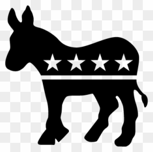 Democratic Donkey Pictures Group - Democratic Party Logo Black And White
