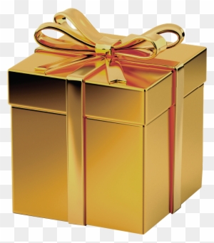Gold Gift Box Png