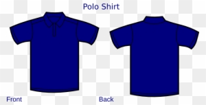 Dark Blue Polo Shirt Tempalte Svg Clip Arts 600 X 307 - Dark Blue Polo Shirt Template