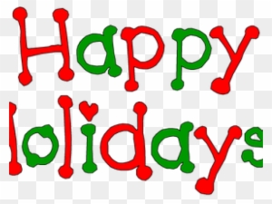 Holydays Clipart December - Happy Holidays Clip Art