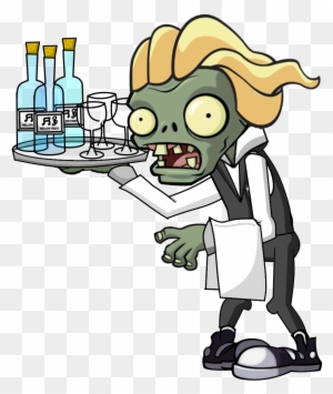 Waiter Zombie Hd - Plants Vs Zombies Characters