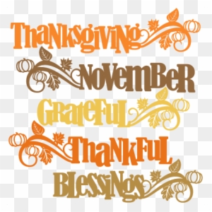 Thanksgiving Word Titles Svg Scrapbook Cut File Cute - Free Thanksgiving Svg Files