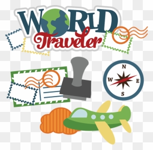 World Traveler Svg Vacation Svg File Traveling Svg - World Traveler Clipart