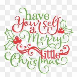 Christmas Phrase Scrapbook Cut File Cute Clipart Files - Free Silhouette Cut Files Christmas