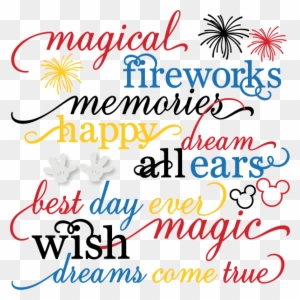Magical Words Set Svg Cut Files Free Svgs Firework - Cute Svg Cut Files