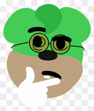 Renderer Thinking Emoji By Professor-renderer - Character Mushroom Png