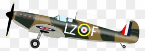 Plane Clipart Spitfire - World War 2 Planes Clipart