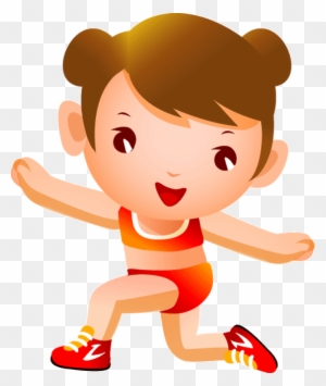 Gymnastics Cartoon Illustration - Children's Sports Png