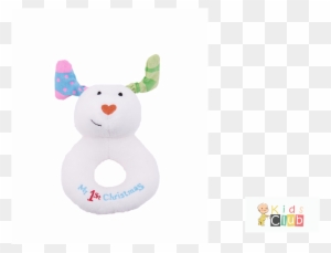 Snowdog Ring Rattle - Snowman My First Christmas Jingle Bell Ring Rattle