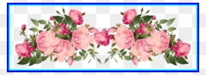 Amazing Pink Rose Border Vintage Style Frames For Flower - Page Border Flower Design Hd