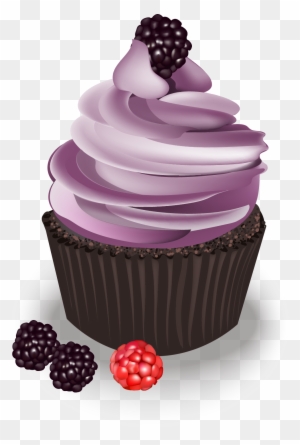 Ice Cream Cupcake Blueberry - Dessert