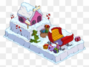 Once You Acquire 580 Presents In The Game , The Christmas - Simpsons Tapped Out Decorations Christmas