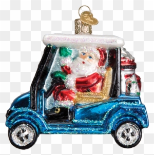 Golfer's Day Old World Christmas Has The Perfect Gifts - Old World Christmas Santa Driving Golf Cart
