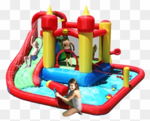 Jump And Splash Funland - Bouncy Castle With Water Slide