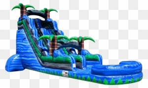 The Blue Crush Inflatable Water Slide - Adult Inflatable Water Slide