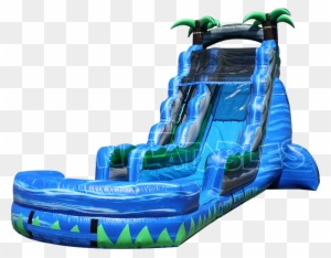 The Blue Crush Inflatable Water Slide - Blue Crush Inflatable Water Slide