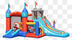 Happy Hop 13 In 1 Medievil Knights 16ft Bouncy Castle - Happy Hop Bouncy Castle 13 In 1