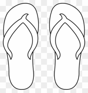 Image Of Clip Art Flip Flops - Flip Flop Coloring Page - Free ...