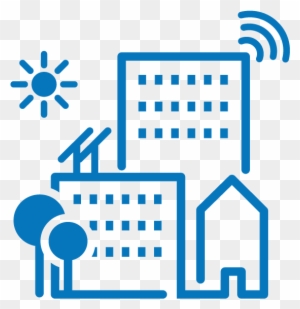 Smart Buildings & Iot - Smart Building Icon Png