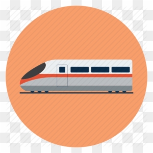 High-speed Train - Bullet Train Flat Icon